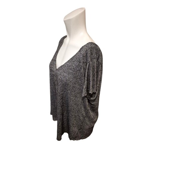 Urban Outfitters Project Social Raw Edge Off the Shoulder Knit Top Black Sz M - Picture 2 of 5